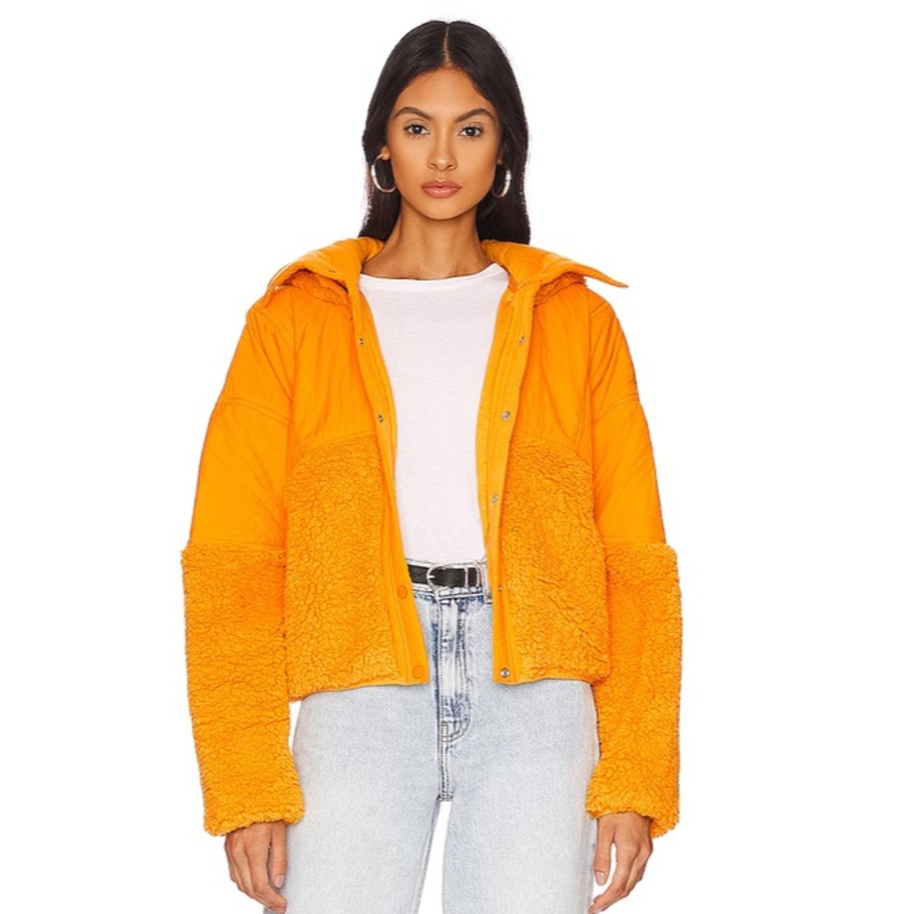Free People x FP Movement Adventure Awaits Fleece in Orangeade